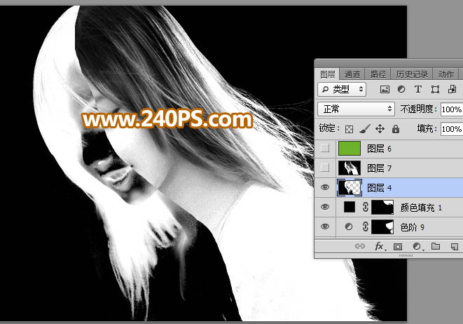 Photoshopͨٳ෢˿Ůͷ